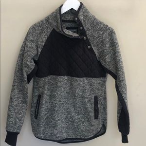 Abercrombie & Fitch Fleece Quilted Pullover